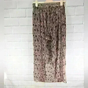 Alice Moon High/Low Feather Print Skirt